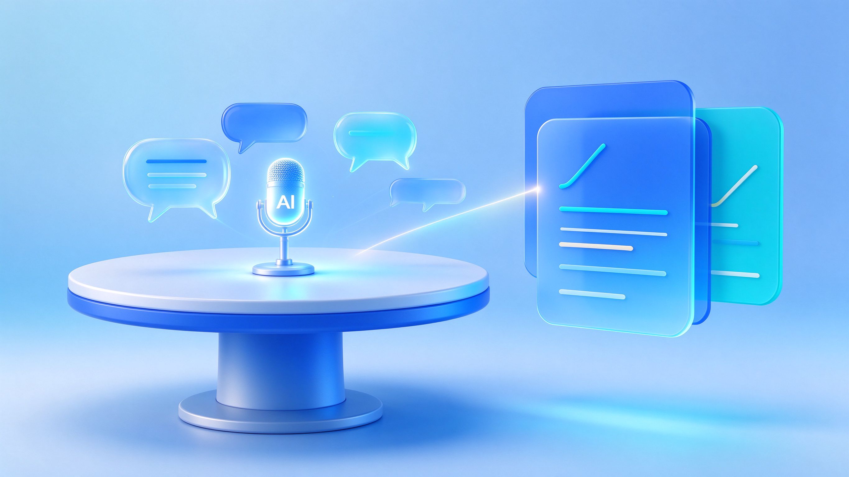 AI meeting assistant recording and summarizing a meeting