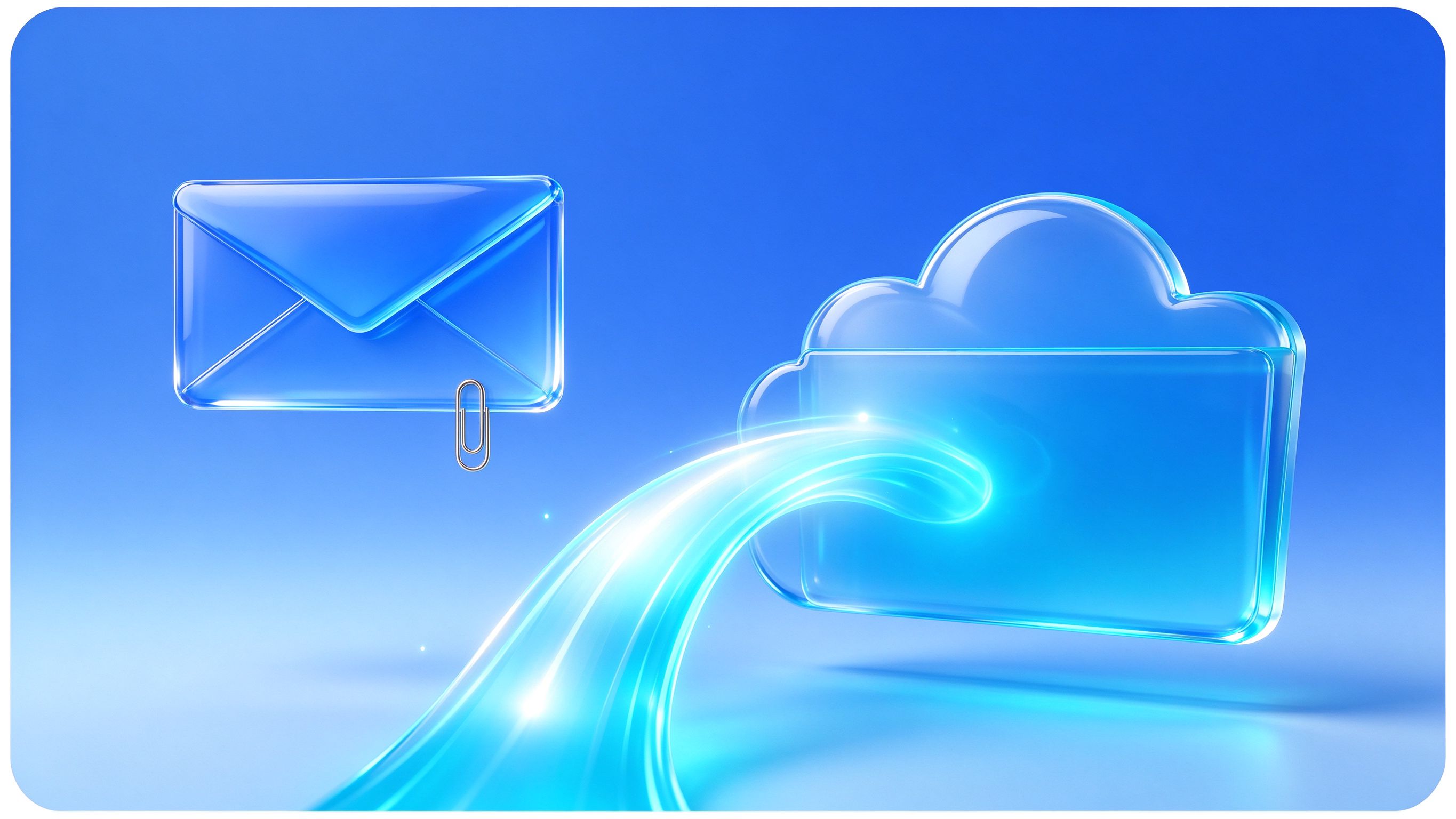 A simple Zapier workflow linking email, a cloud drive and a spreadsheet together
